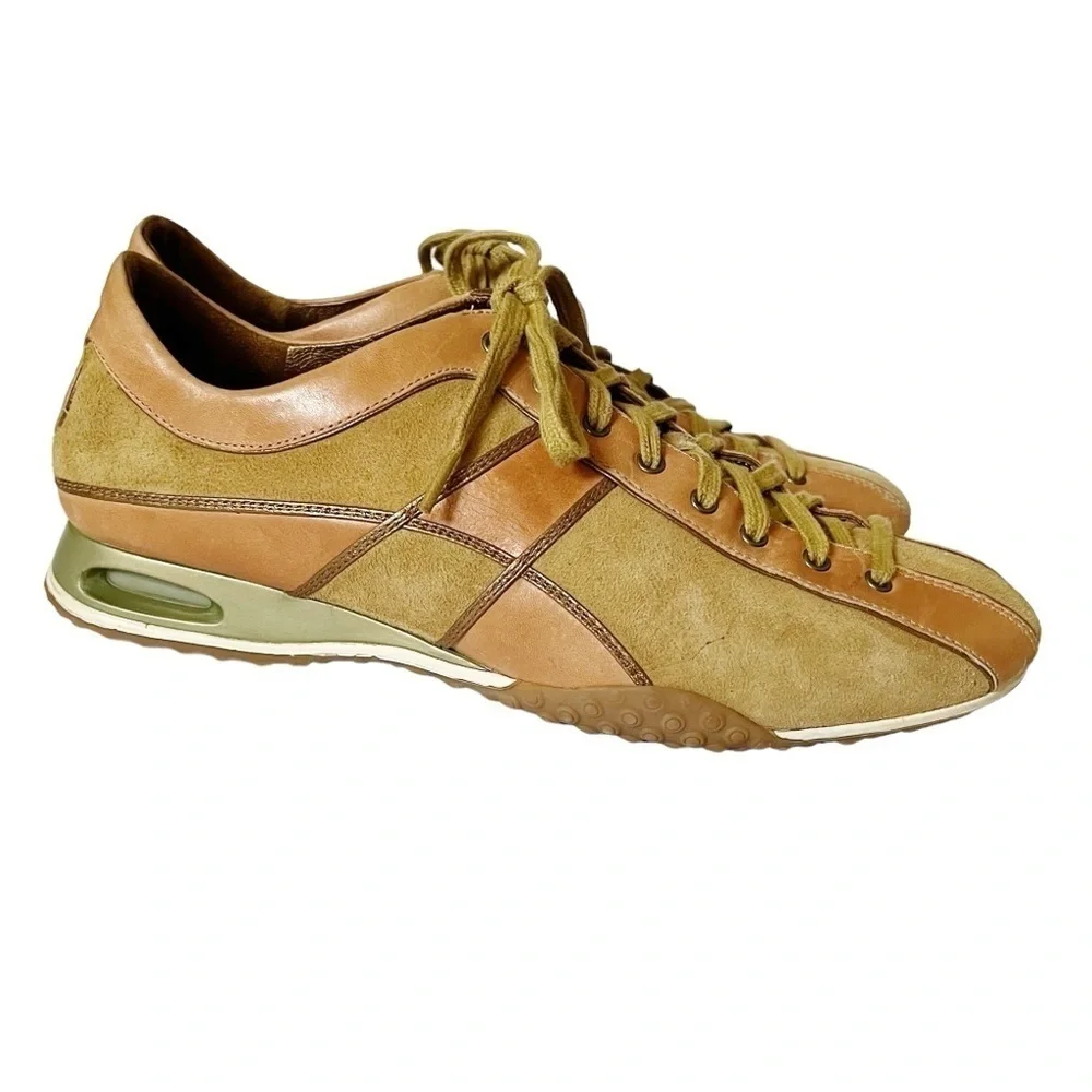 Cole Haan x Nike Air Beau Lace to Toe tan suede and peachy-pink leather sneakers
